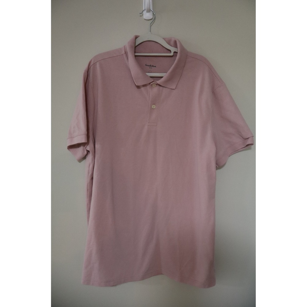 Preppy Casual Goodfellow & Co Polo Shirt XL Pink Classic Pique Knit